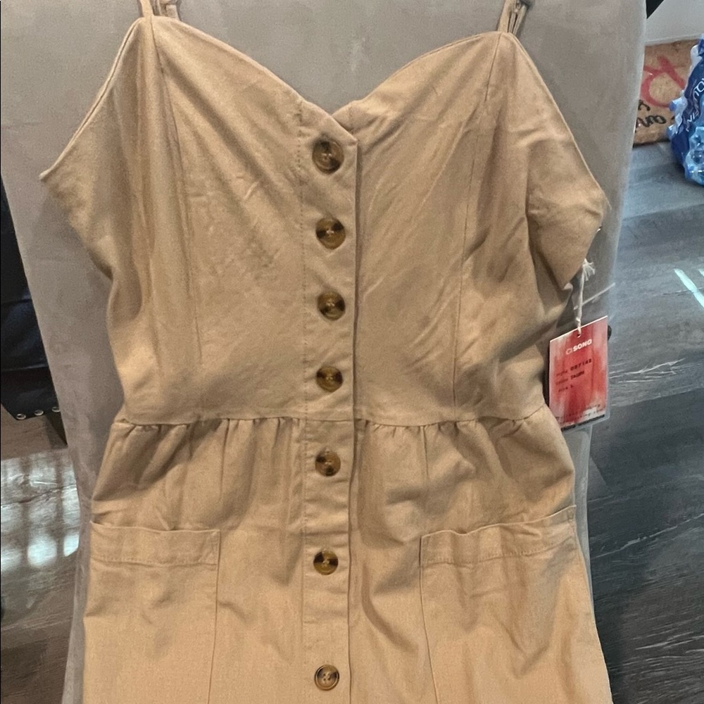 Taupe Dress, Large